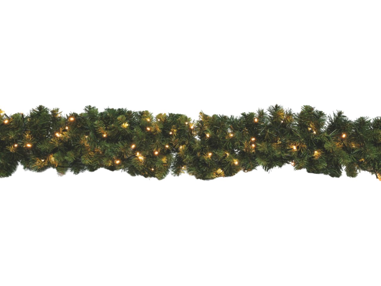 Ghirlanda pino 270cm con 180luci diametro 20cm