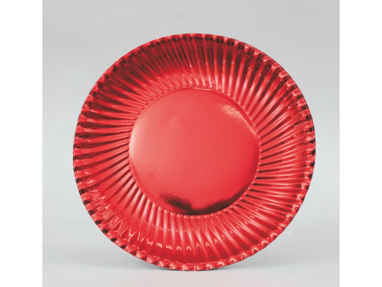 Piatti di carta 18cm rossi set da 10 piatti