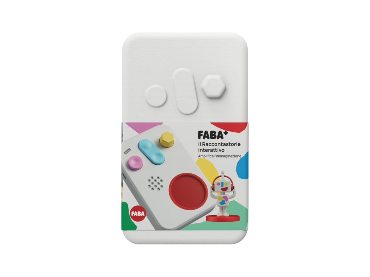 Raccontastorie interattivo per bambini con contenuti audio da 0 a 10 anni, Cassa audio con Personaggio Sonoro, Luce notturna, Routine nanna, Gioco educativo musicale, Versione Italiana | Faba