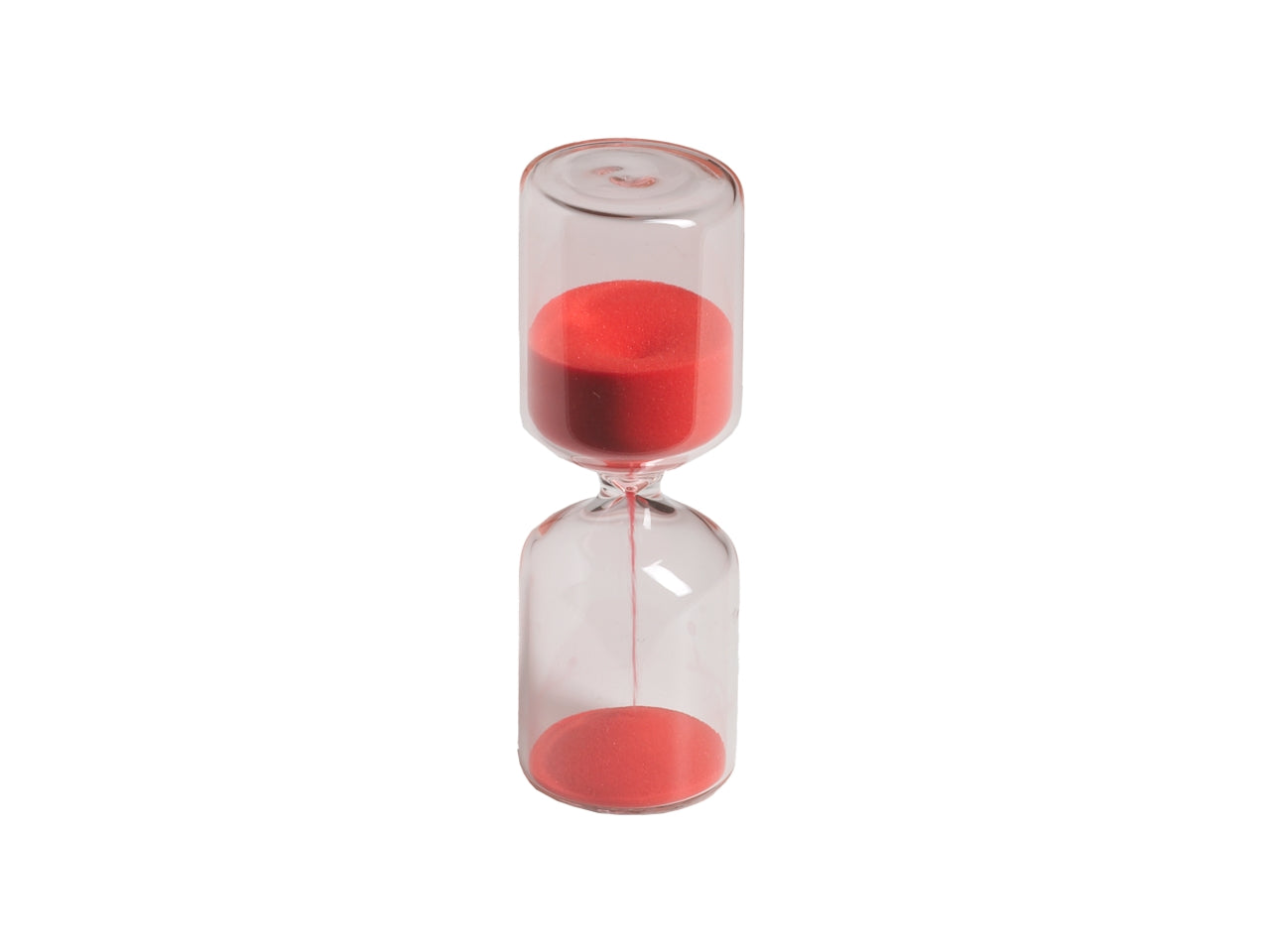 Clessidra modern rosso h.11,1xd.3,6cm