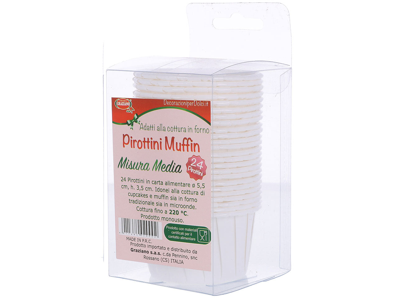 Pirottini muffin 24 pezzi