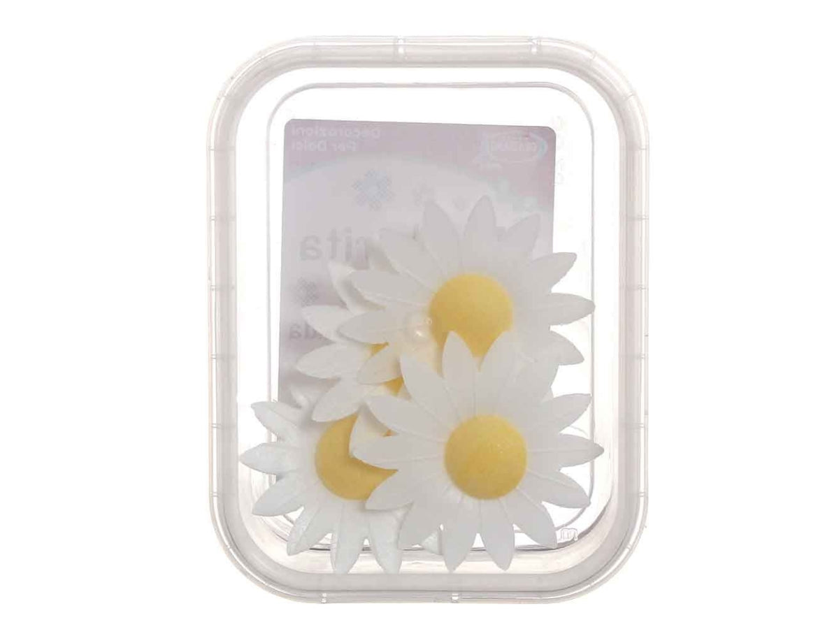 Margherite di cialda bianco - confezione da 4 margherite