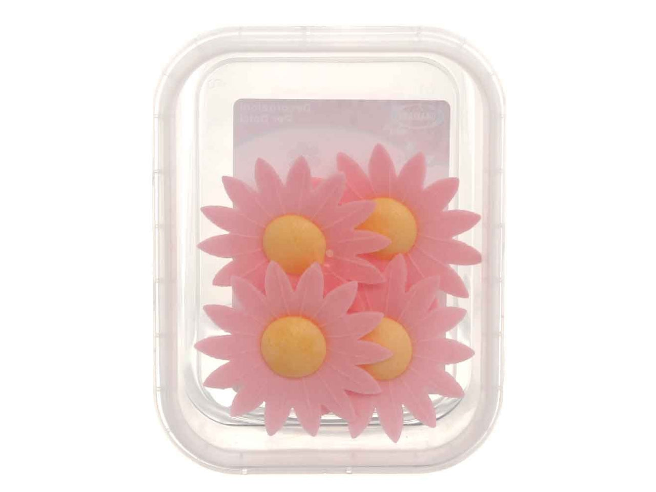 Margherite di cialda rosa - confezione da 4 margherite