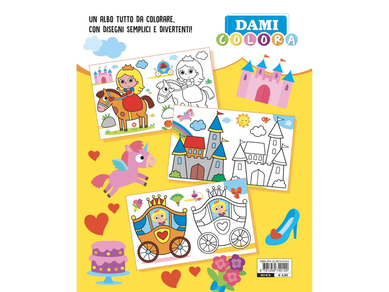 Libro dami editore dami colora le principesse