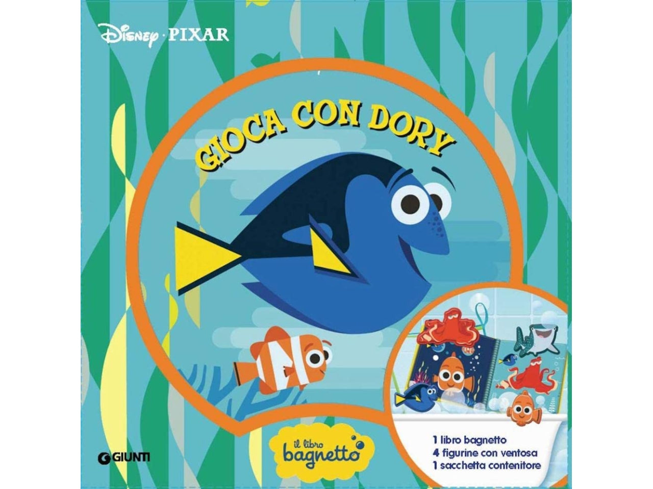 Libro walt disney ora del bagnetto gioca con dory