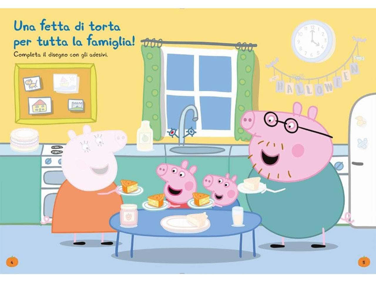 Libro peppa halloween activity con stickers