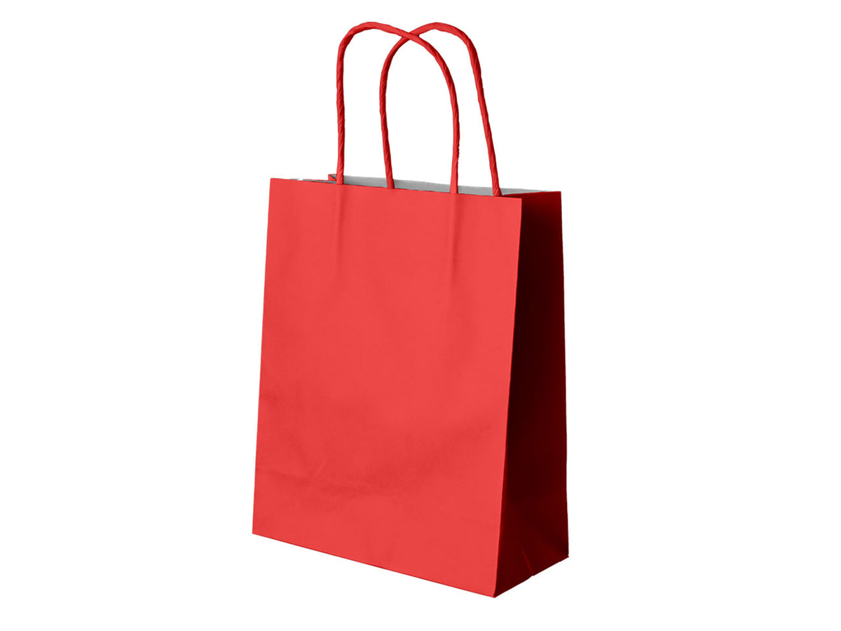 Shopper di carta rosso 36x12x43cm