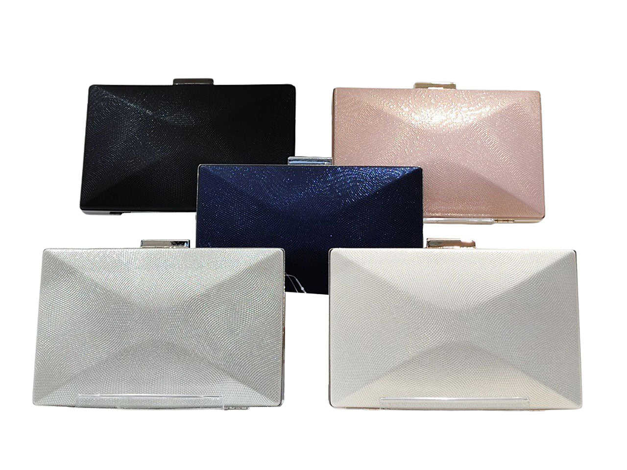Borsa da sera in tessuto champagne lk5691
