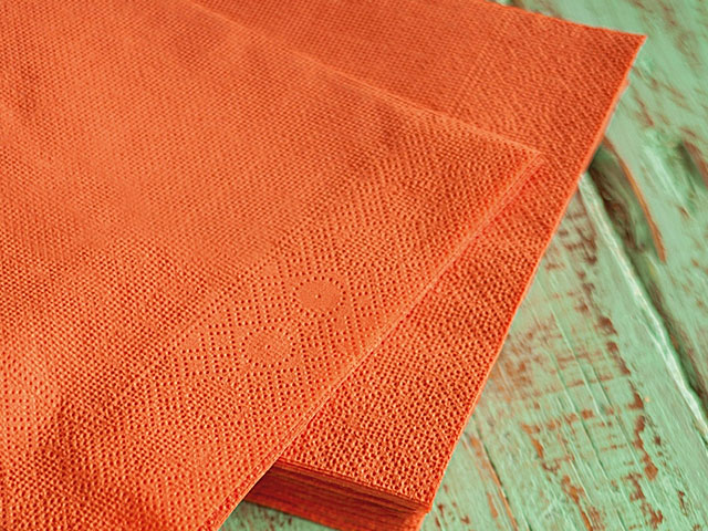 Tovagliolo touch 33x33 50 pezzi arancio i-0331