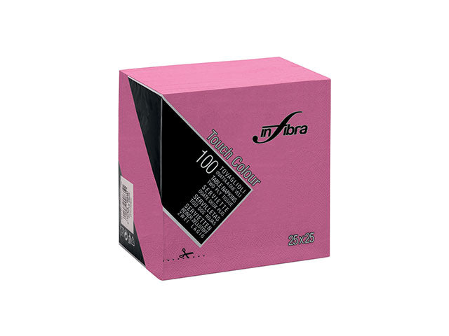 Tovagliolo touch 25x25 100 pezzi fucsia i-0876