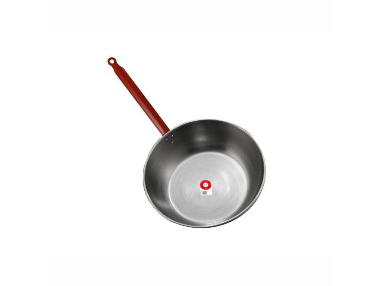 Garcima padella fonda in ferro spazzolato con manico diametro 32cm