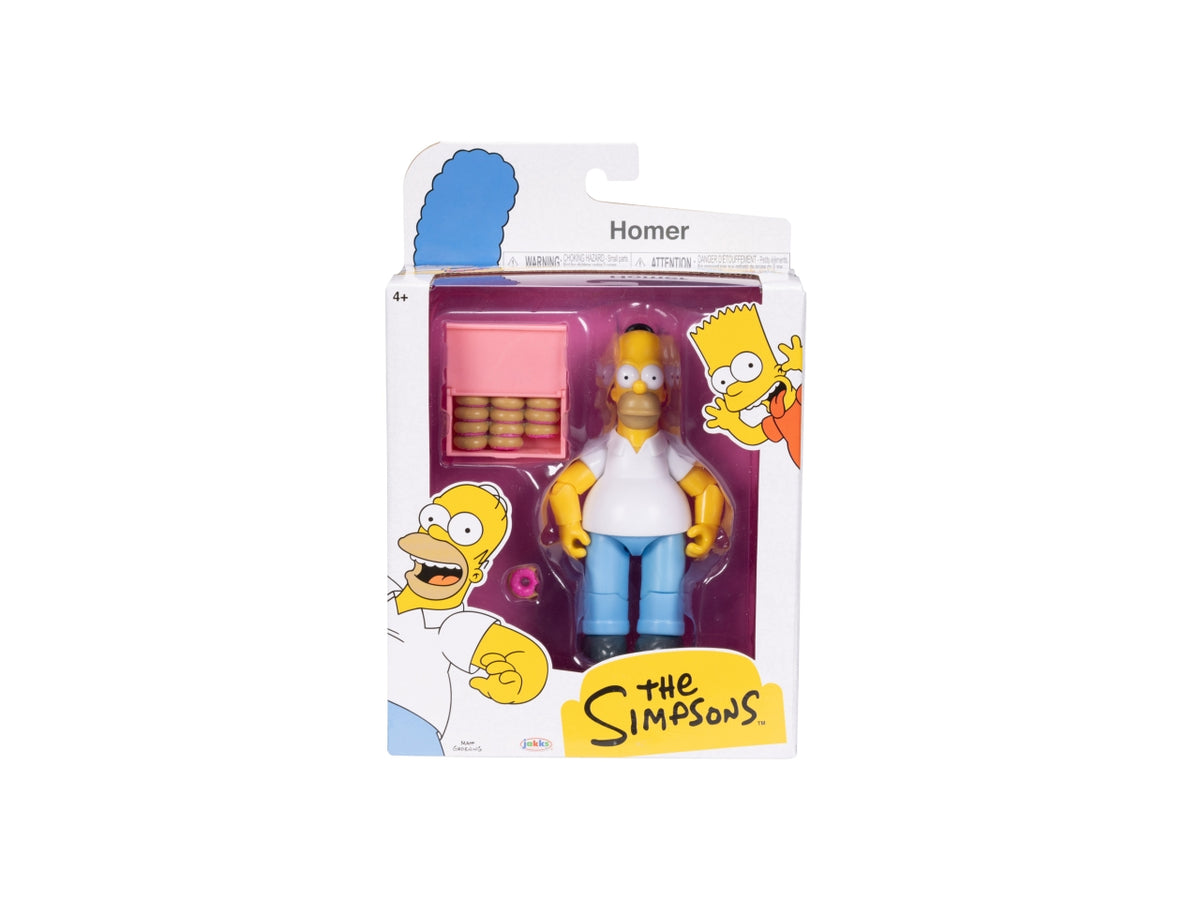 Personaggi Articolati The Simpson 13 cm Wave 1, Figure Dettagliate per Fan e Collezionisti, Ideali per Playset Diorama - Età Consigliata 4+ | Jakks Pacific
