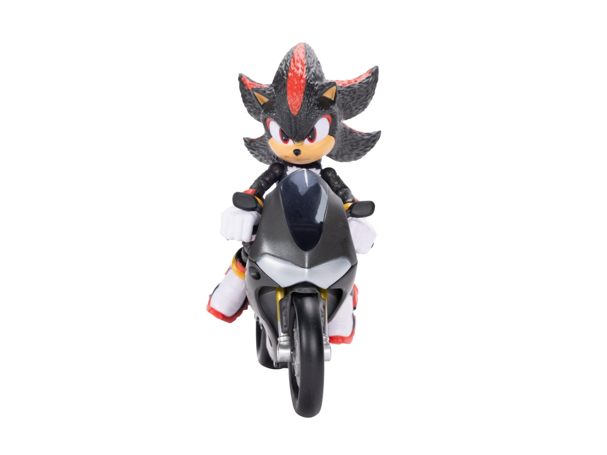 Veicolo con Personaggio Articolato Sonic 3 Movie 13 cm, Set con Sonic e Moto Veicolo per Fan e Collezionisti - Età Consigliata 4+