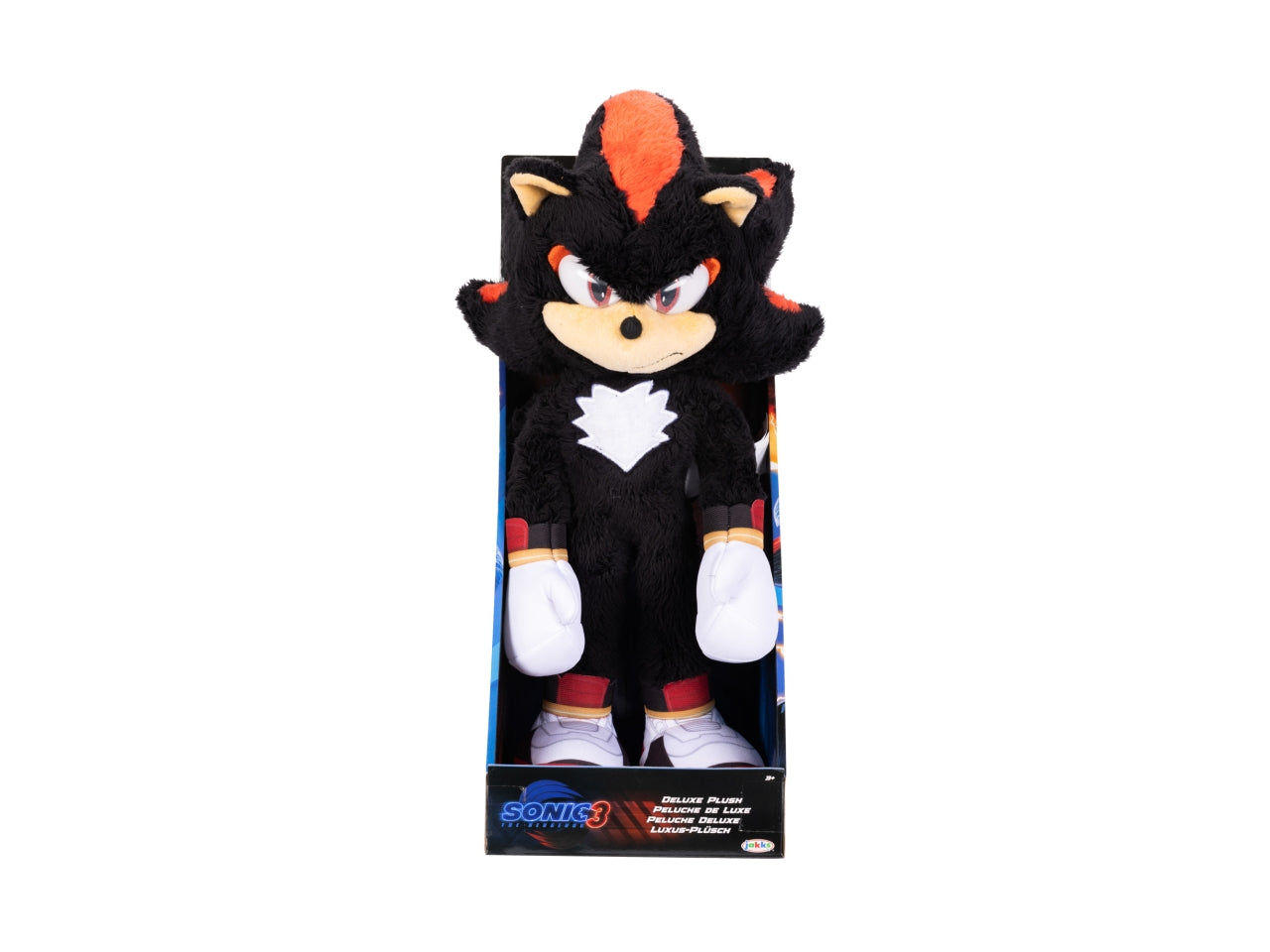 Peluche Deluxe Sonic 3 Movie 33 cm con Shadow, Il Nuovo Cattivo, Morbido Peluche per Fan e Collezionisti - Età Consigliata 4+ | Jakks Pacific