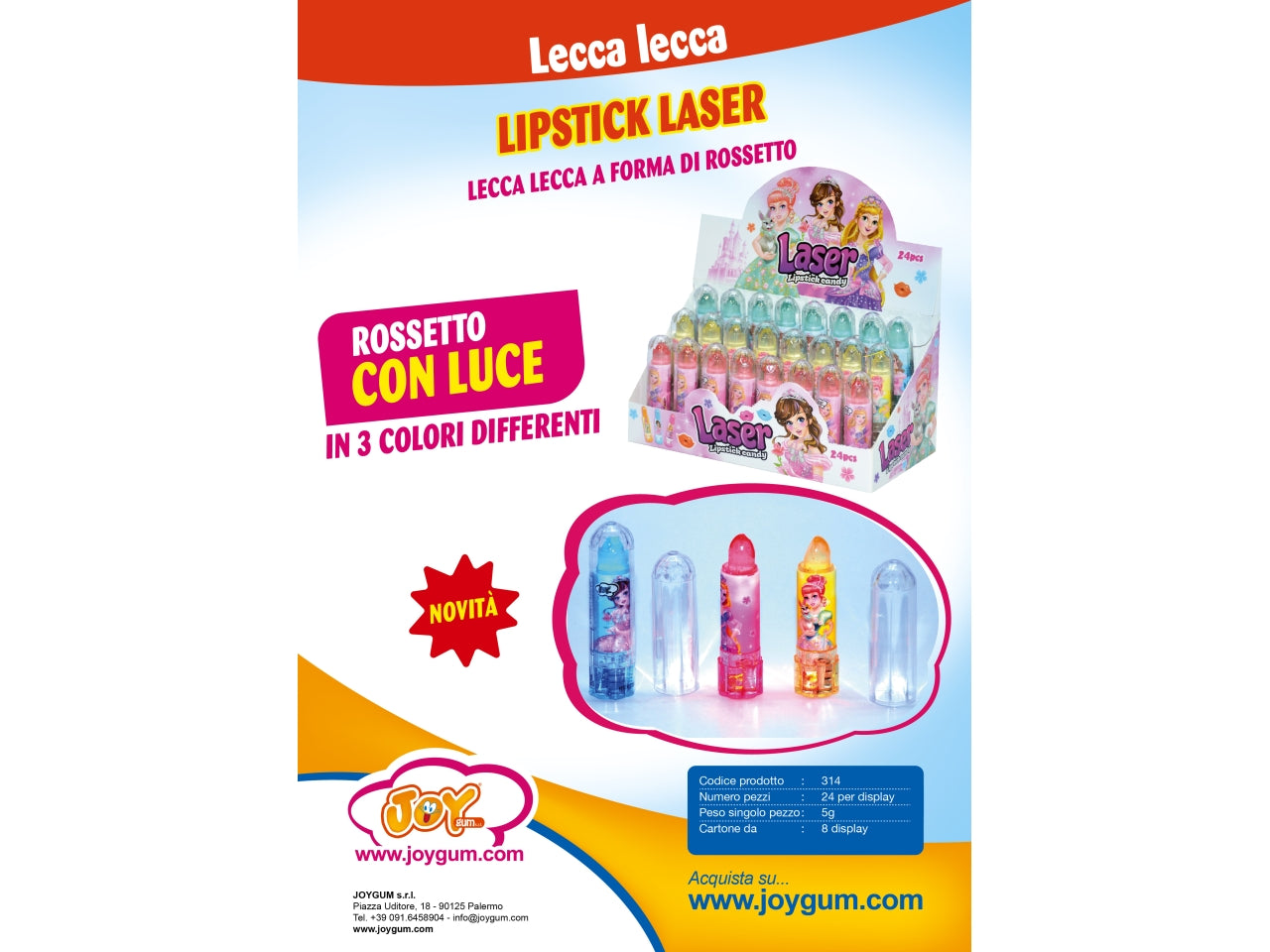 Lipstick laser