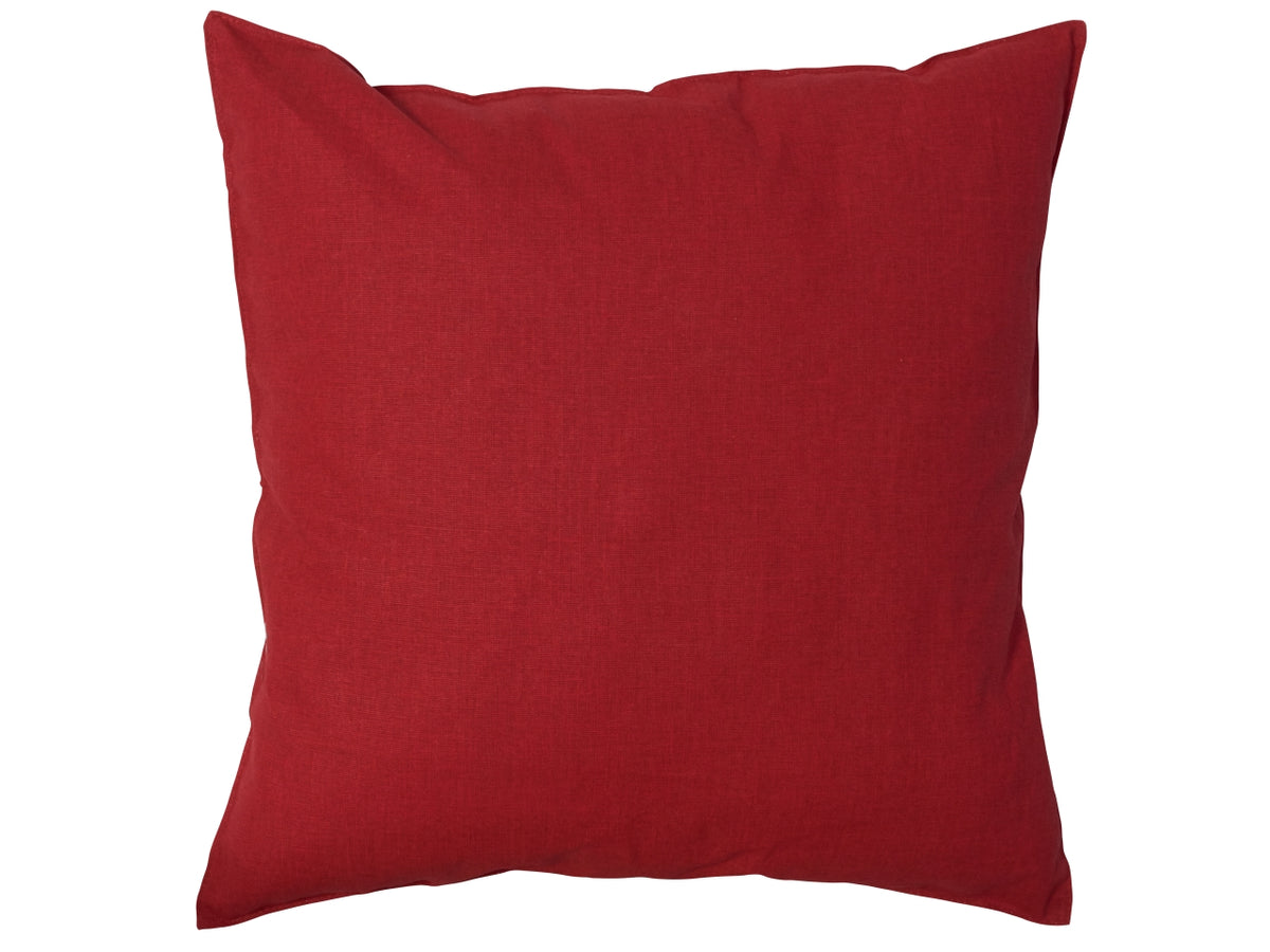 Cuscino per divano canvas rosso in cotone 45x45 cm â Cotton & Color