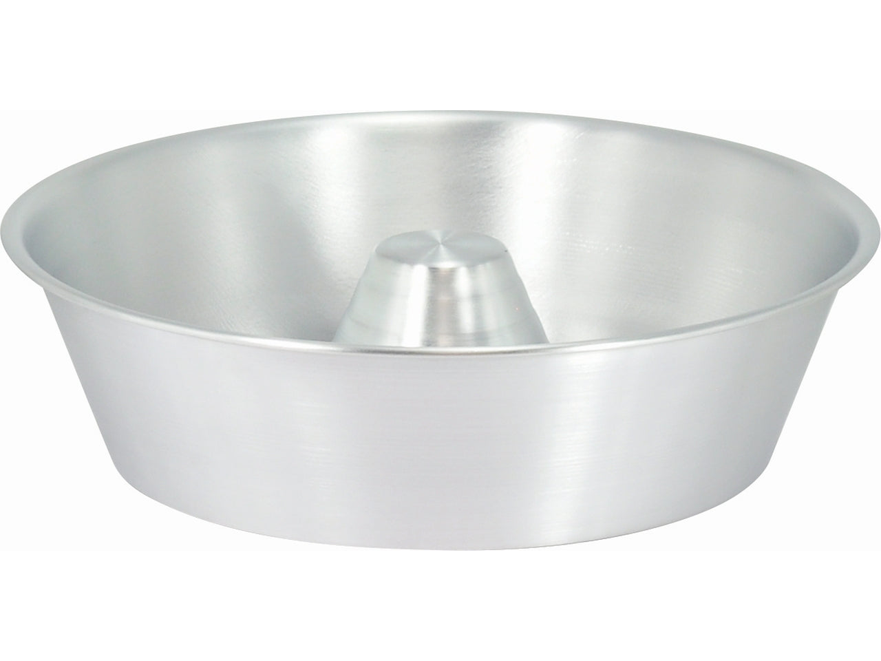 Forma ciambella da 24 cm senza buco in alluminio bianco, linea Happy - MM Pentolame