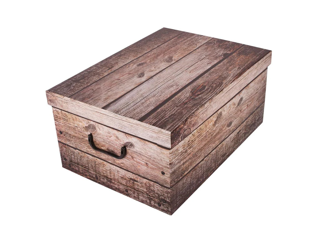 Bauletto maxi in cartone 51x37x24cm wood grigio