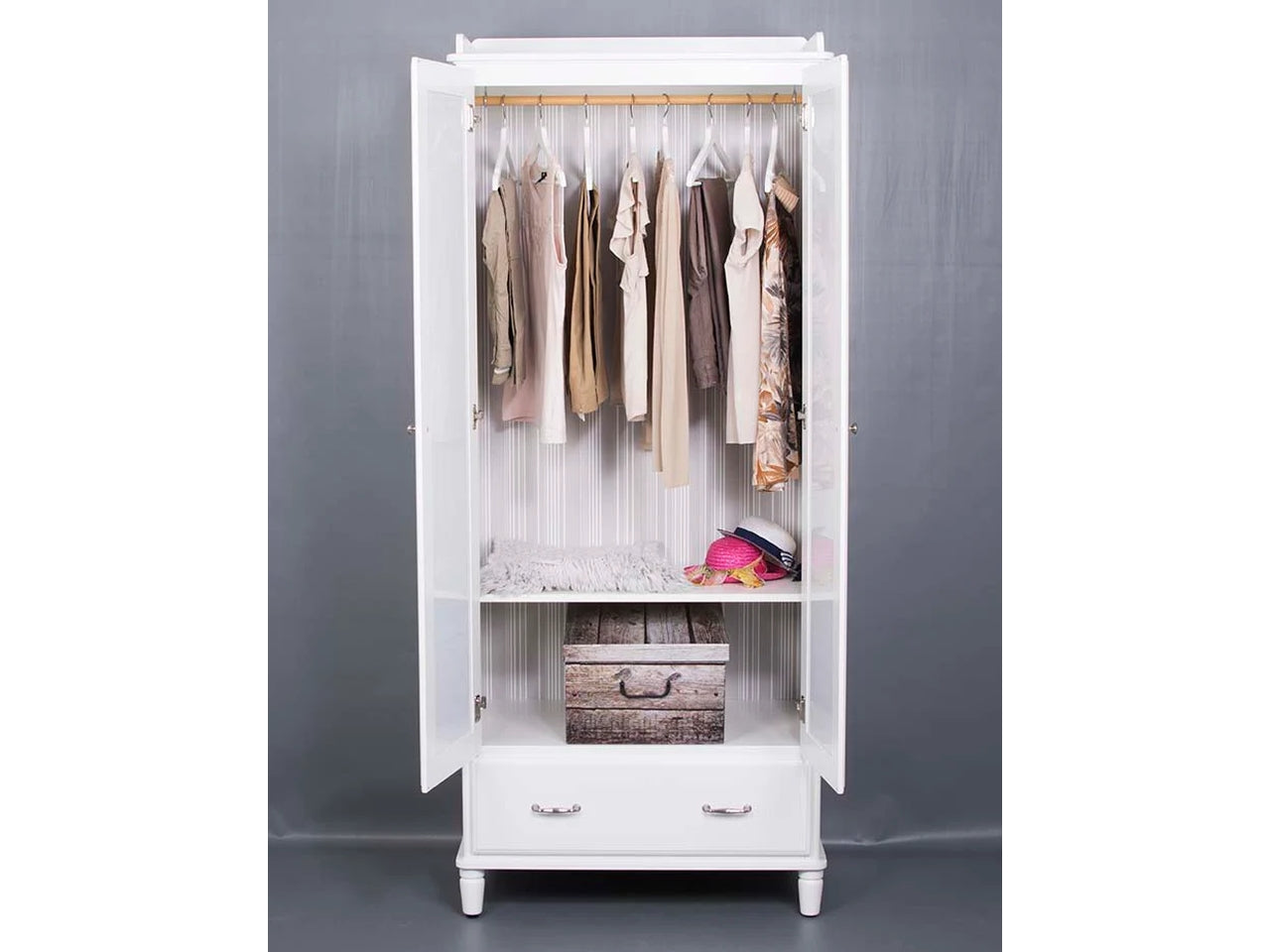 Bauletto maxi in cartone 51x37x24cm wood grigio