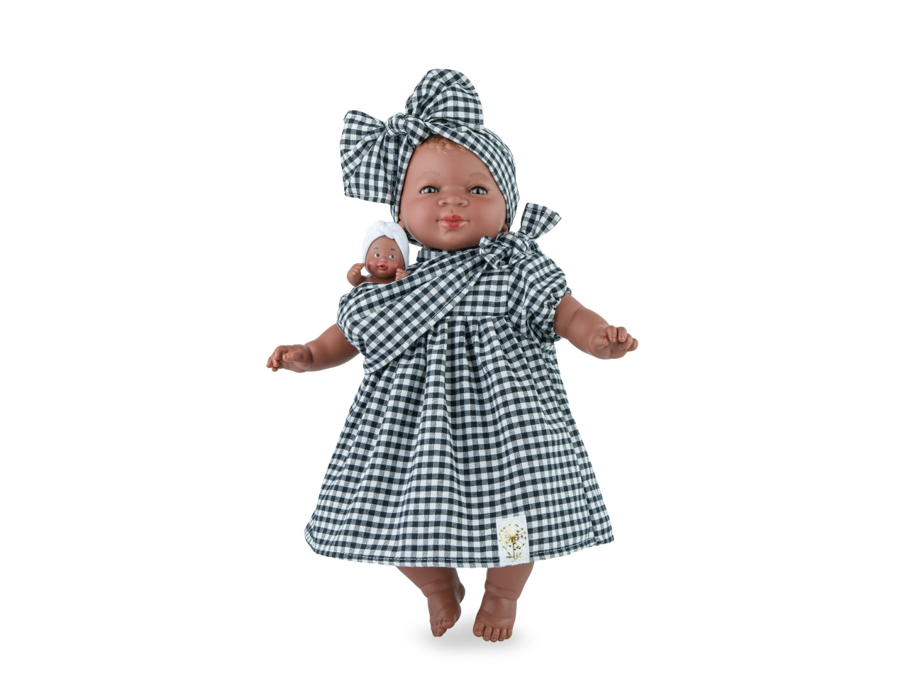 Bambola maria con bebe vichy
