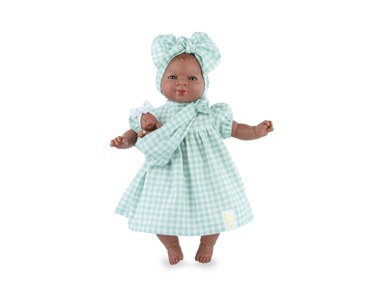 Bambola maria con bebe vichy