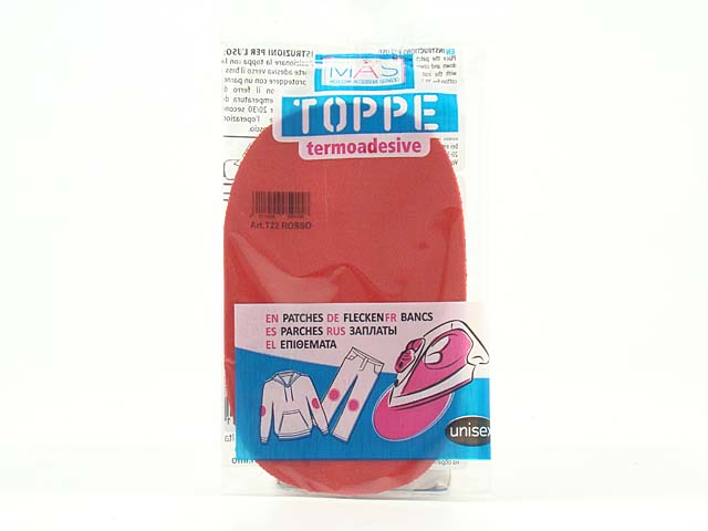 Toppe termoadesive rosse t22