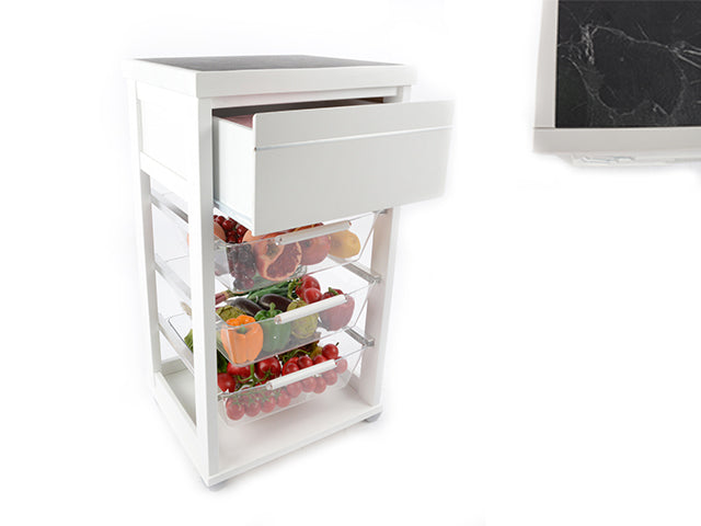 Carrello prestige bianco mas334
