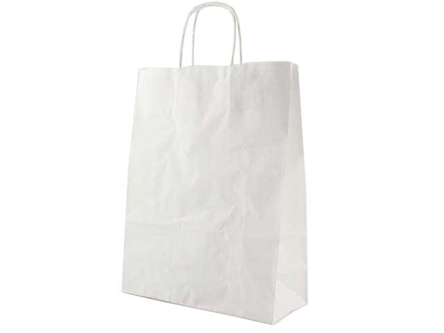 Busta cordino bianca 26x11x35cm