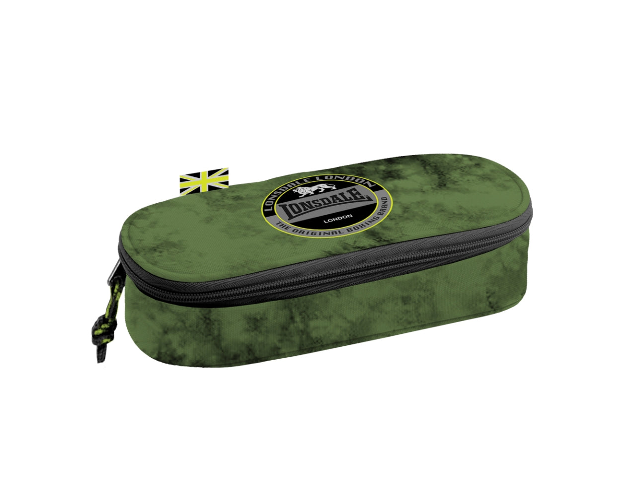 Astuccio ovale university verde Lonsdale ragazzo/a 32x13x42 cm