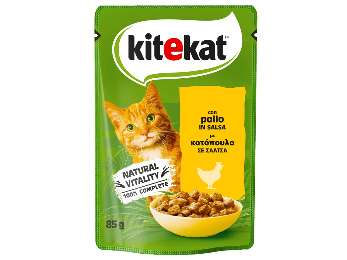 Kitekat pollo in salsa 85gr$