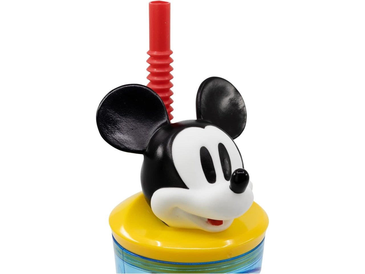 Bicchiere con cannuccia di mickey 3d tritan