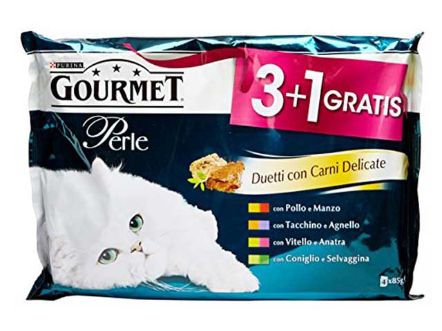Gourmet perle m.pack carne 4x85g