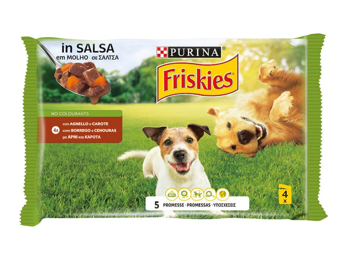 Friskies bocconi in salsa - agnello e carote 4x85gr
