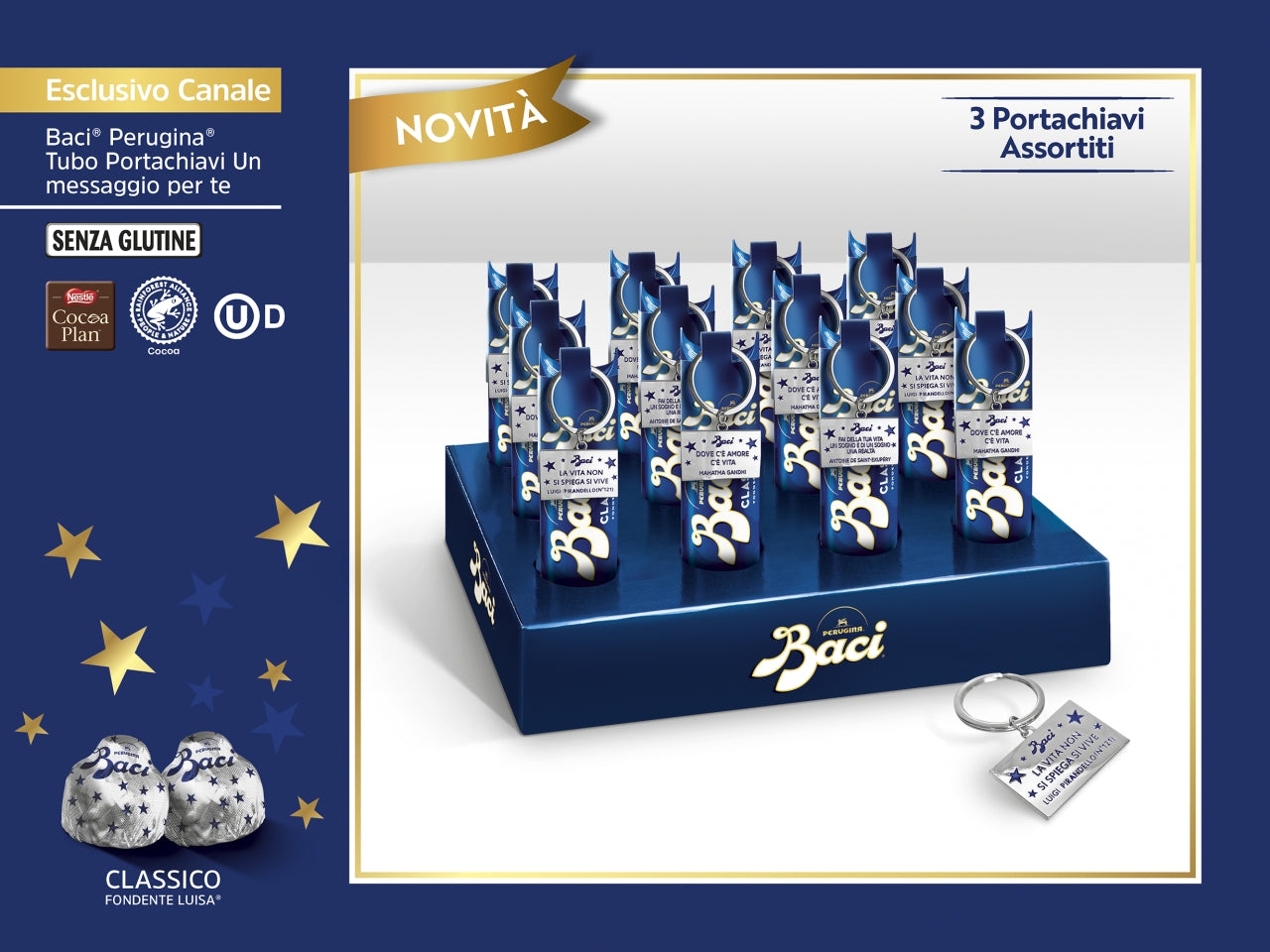 Baci tubo con portachiavi un messaggio per te 37,5g