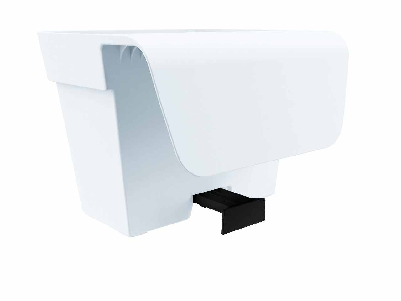 Arkè vaso 25cm bianco 6025b