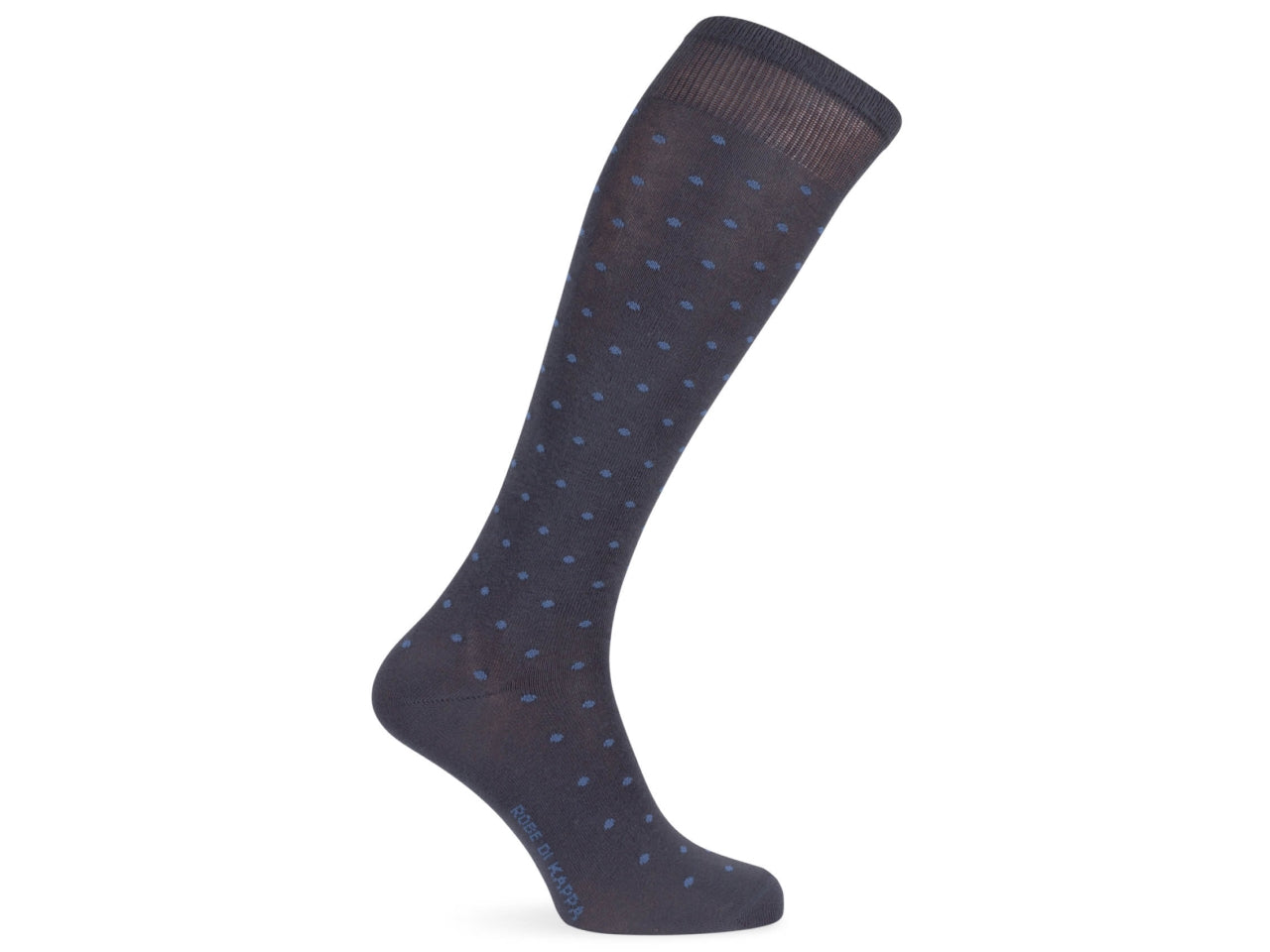 Calza lunga da uomo maglia jersey in cotone pois- pack da 1 paio - assortito 43/46