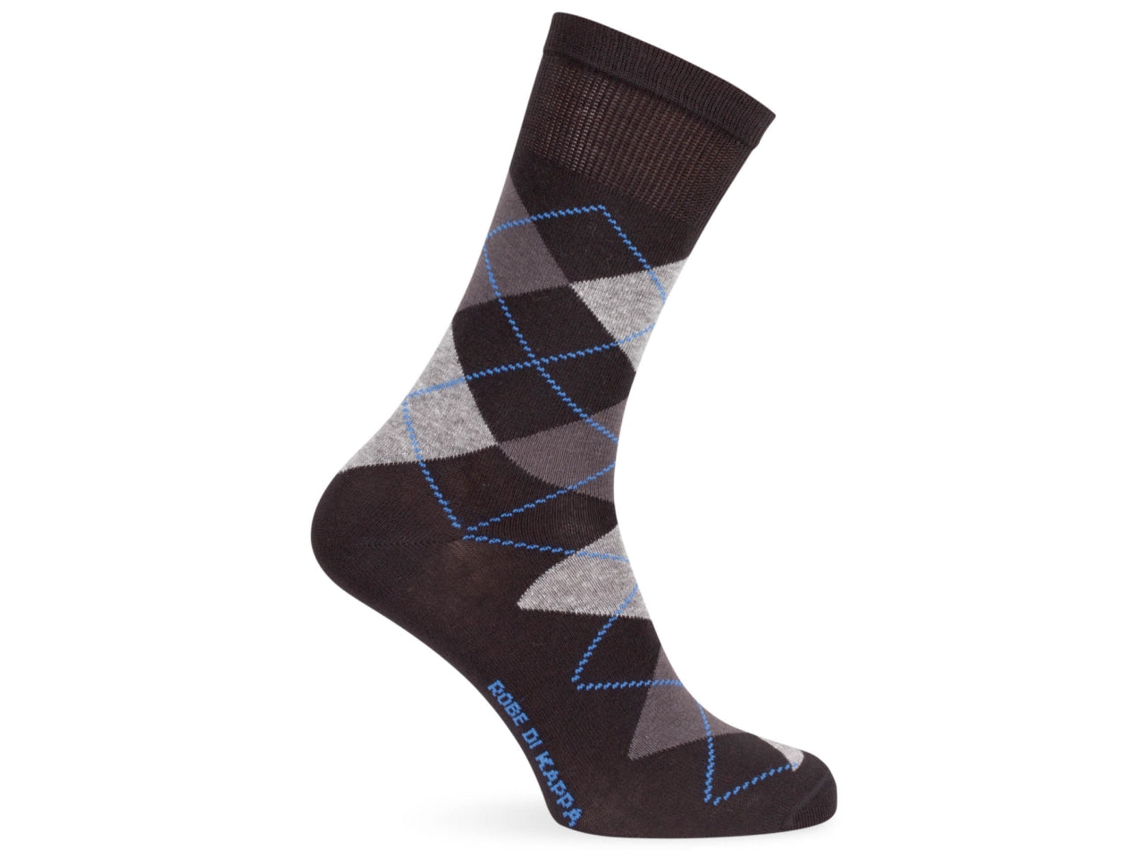 Calza corta da uomo maglia jersey in cotone rombi - pack da 1 paio - assortito 39/42