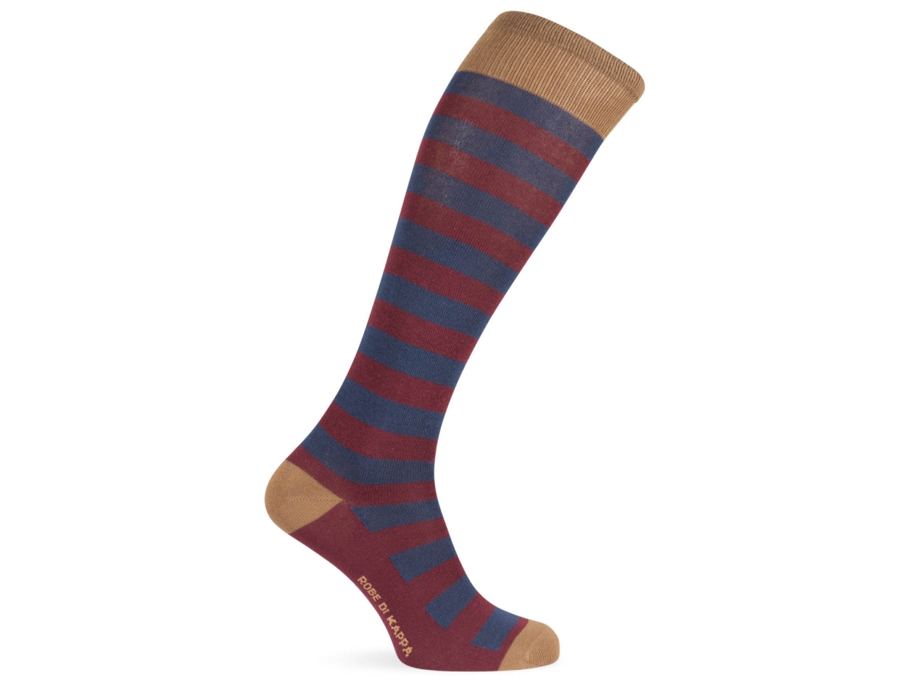 Calza lunga da uomo maglia jersey in cotone riga larga- pack da 1 paio - assortito 39/42