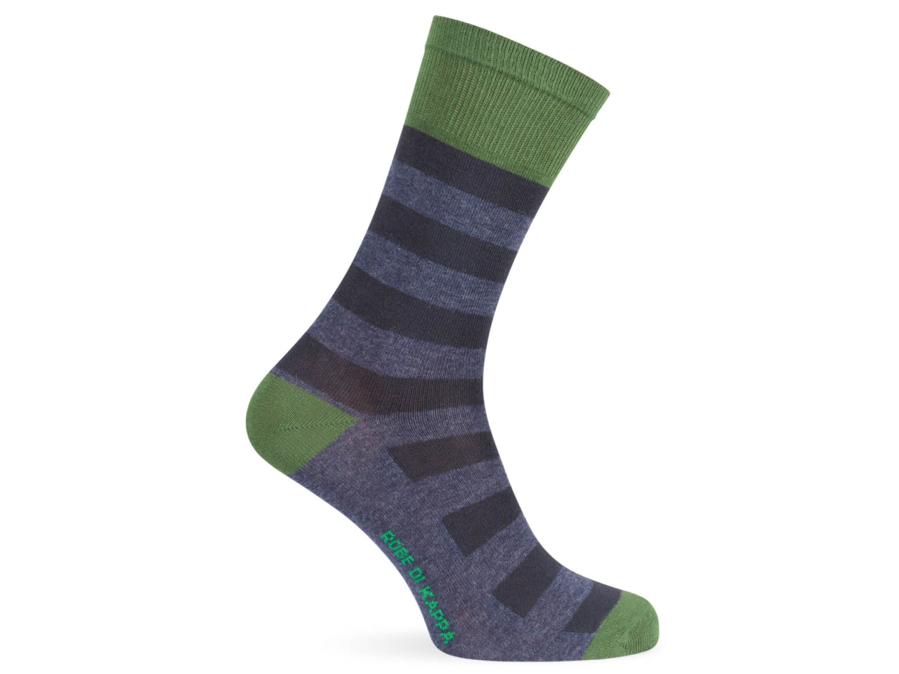 Calza corta da uomo maglia jersey in cotone riga larga- pack da 1 paio - assortito 43/46