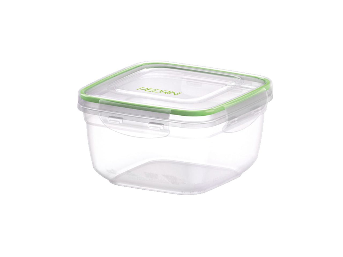 Contenitore quadrato in plastica da 1500ml con coperchio
