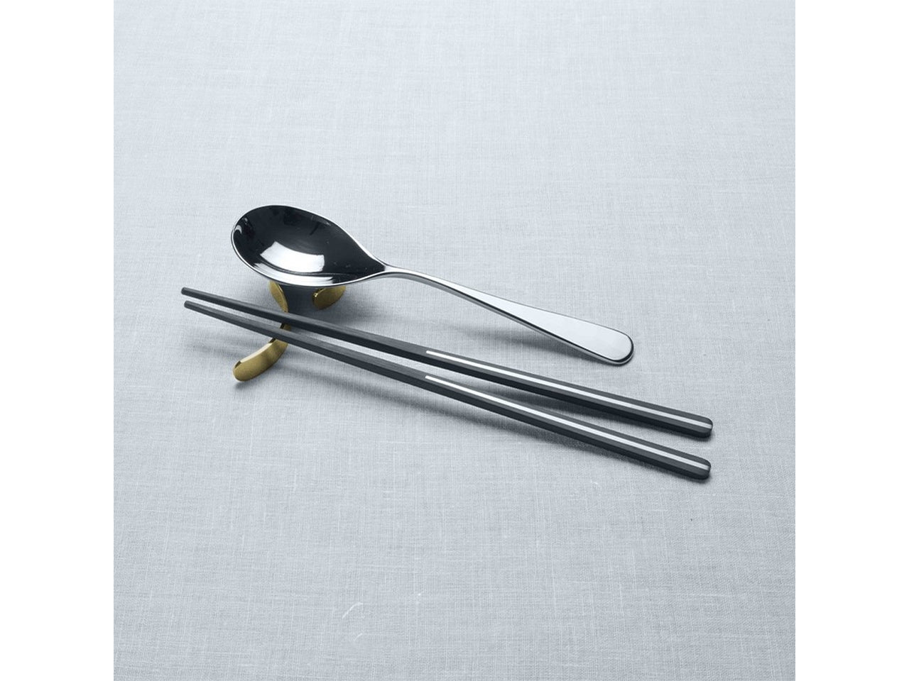 Appoggia posate in acciaio inox 18/10 colore oro, confezione 12 pezzi, 8,4x3,3x1,2 cm - Pinti Inox