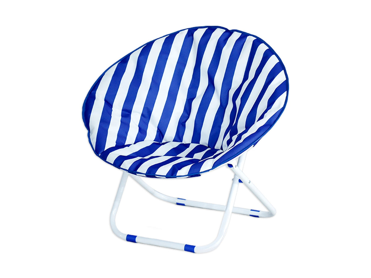 Sedia moon 60x78x78cm strisce blu