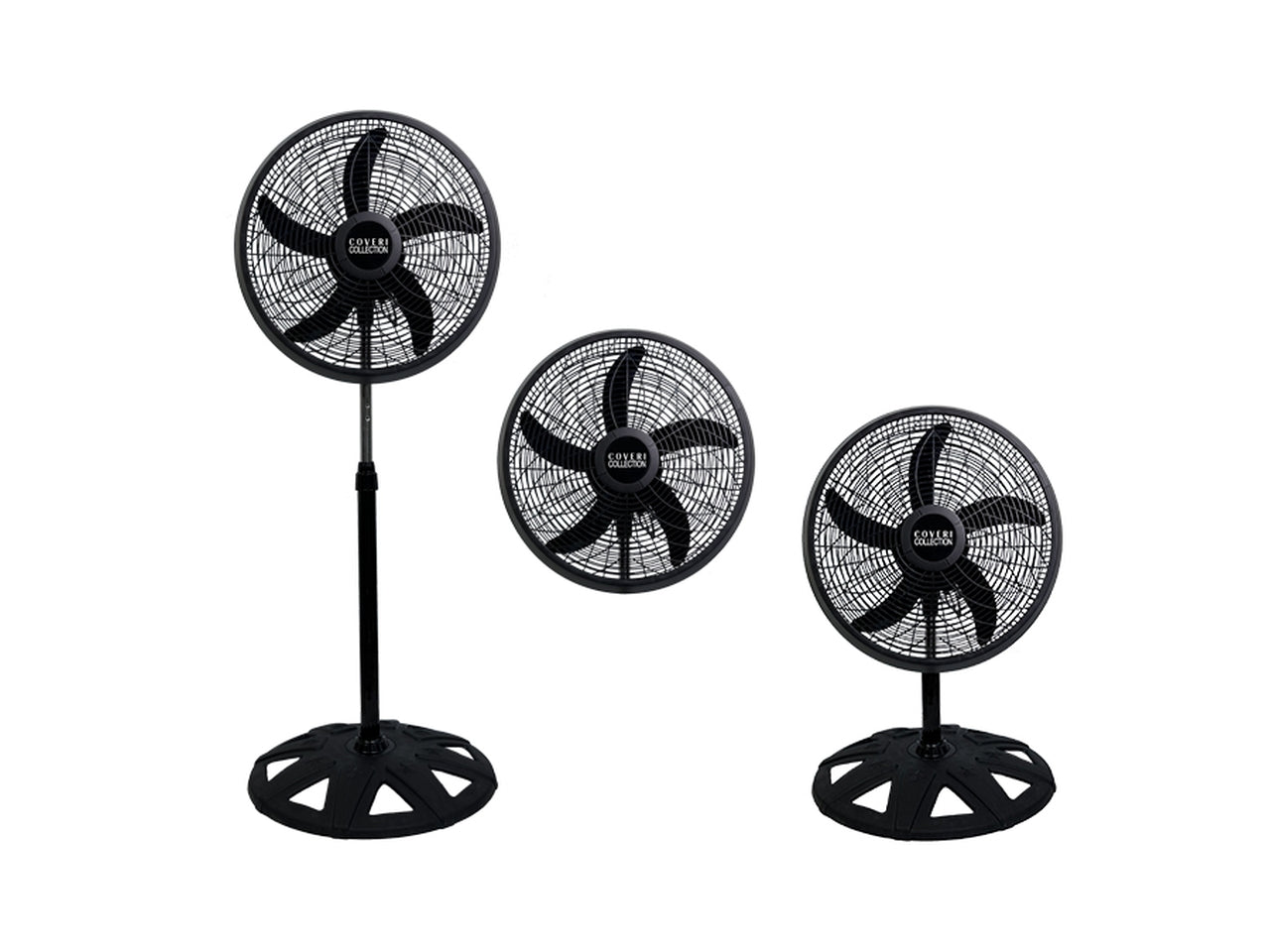 Ventilatore piantana 3in1 50x130cm 55w nero