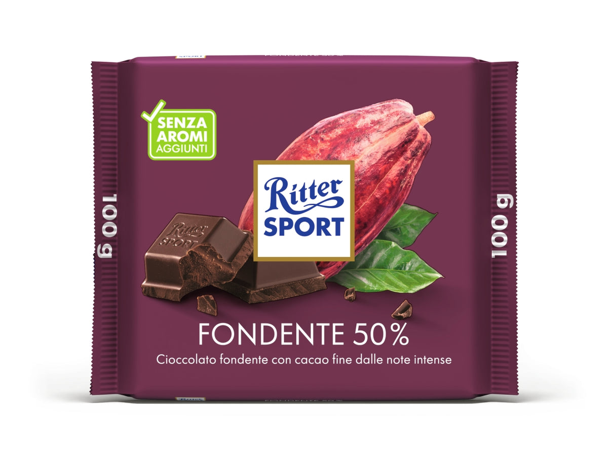 Ritter sport tavoletta 100gr fondente 50%