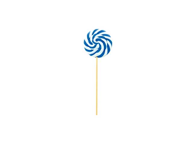 Lecca lecca whirl bianco&azzurro 40gr a3001