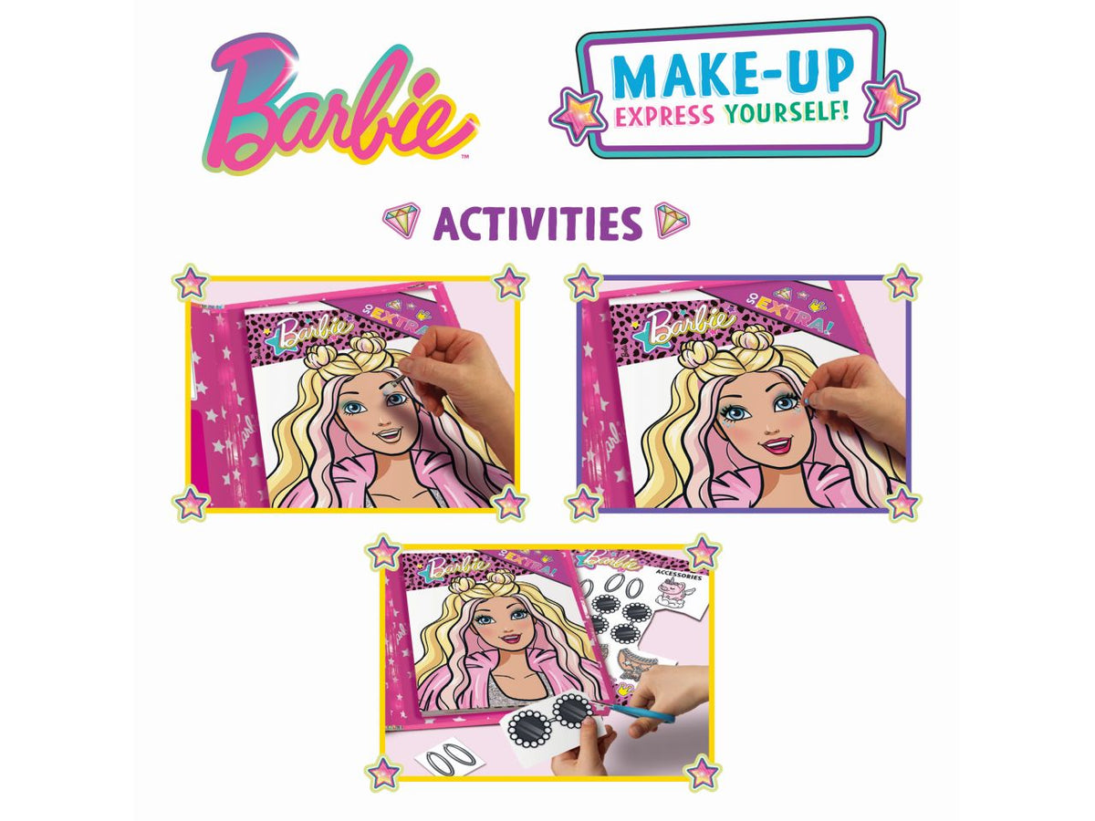Barbie sketchbook make-up express yourself