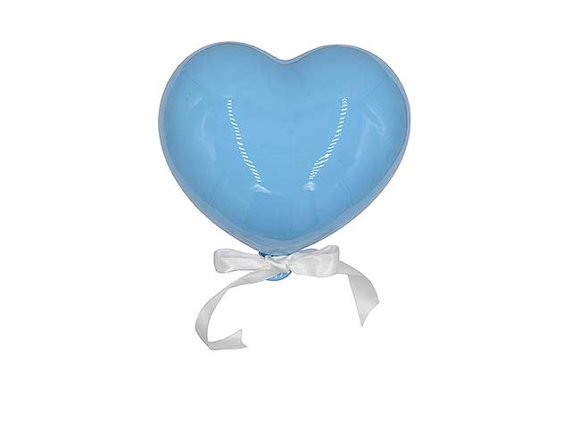 Pallone cuore 12cm celeste cuore12ce