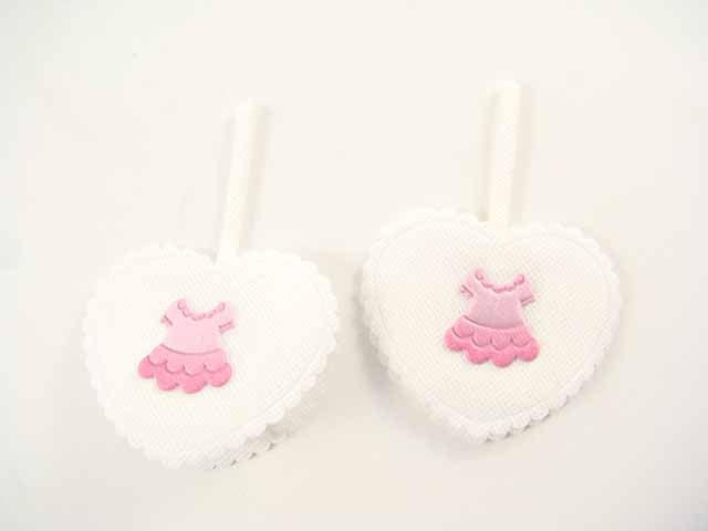 Porta confetti cuore rosa acj25/g