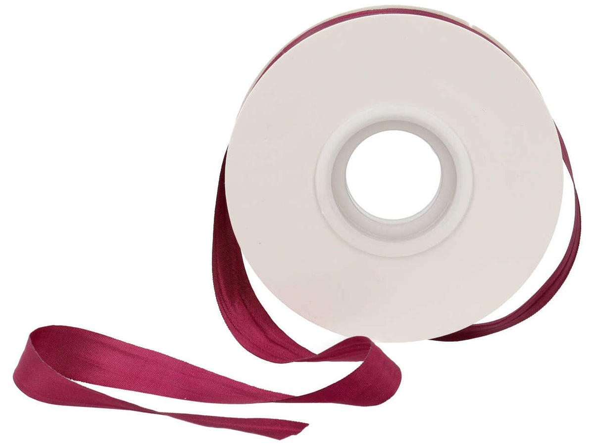 Satin arricciato borgogna 15mmx50m