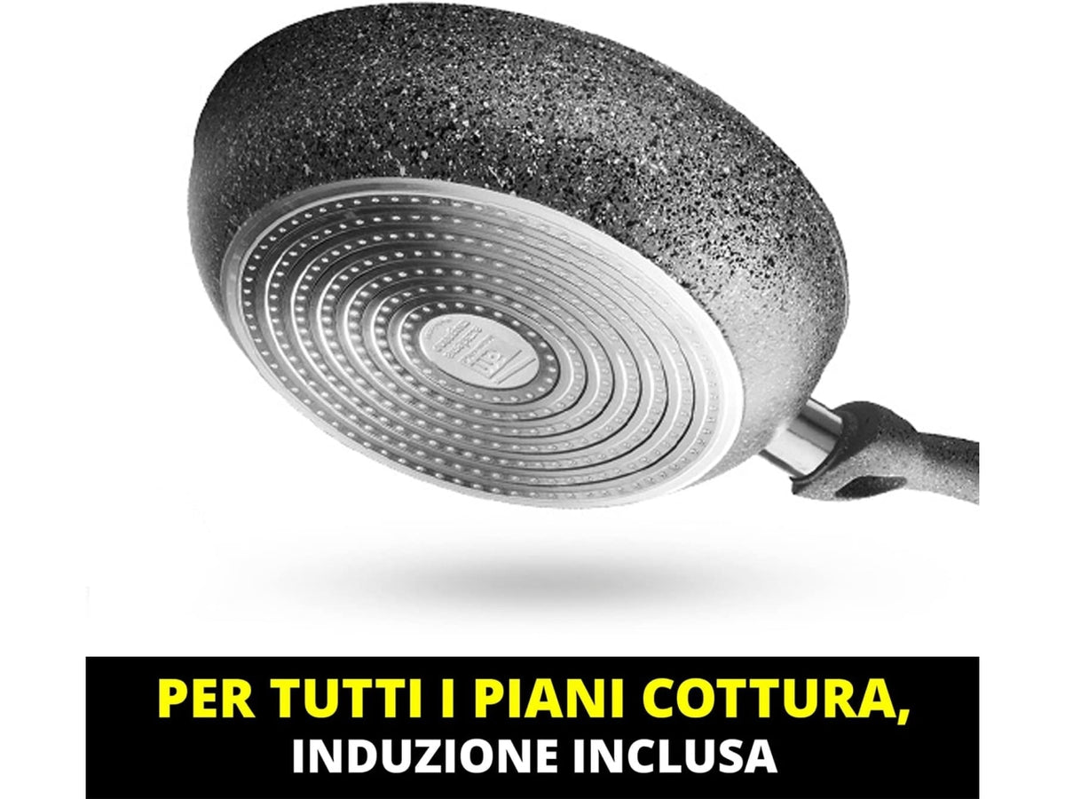 Cuore di pietra padella cm.28 per induzione